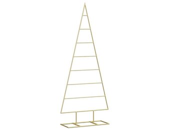 vidaXL Metalen Kerstboom Goud 125cm - Nu 73% Korting!