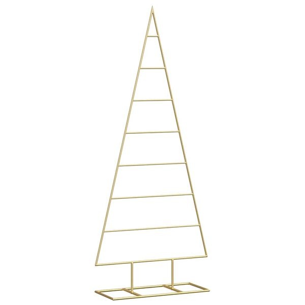 vidaXL Metalen Kerstboom Goud 125cm - Nu 73% Korting!