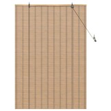 vidaXL Rolgordijn Bamboe Licht Bruin (100x160cm) - Nu 49% Korting!