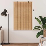vidaXL Rolgordijn Bamboe Licht Bruin (100x160cm) - Nu 49% Korting!