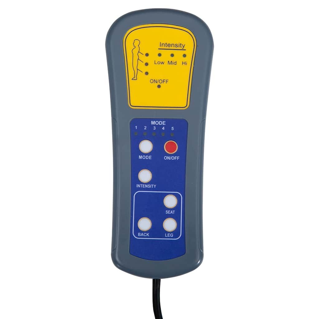 vidaXL Massagestoel stof zwart - 35% korting