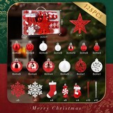 SOLEDI 128 Kerstballen Set Rood - Onbreekbaar & Diverse Afwerkingen (30% Korting)