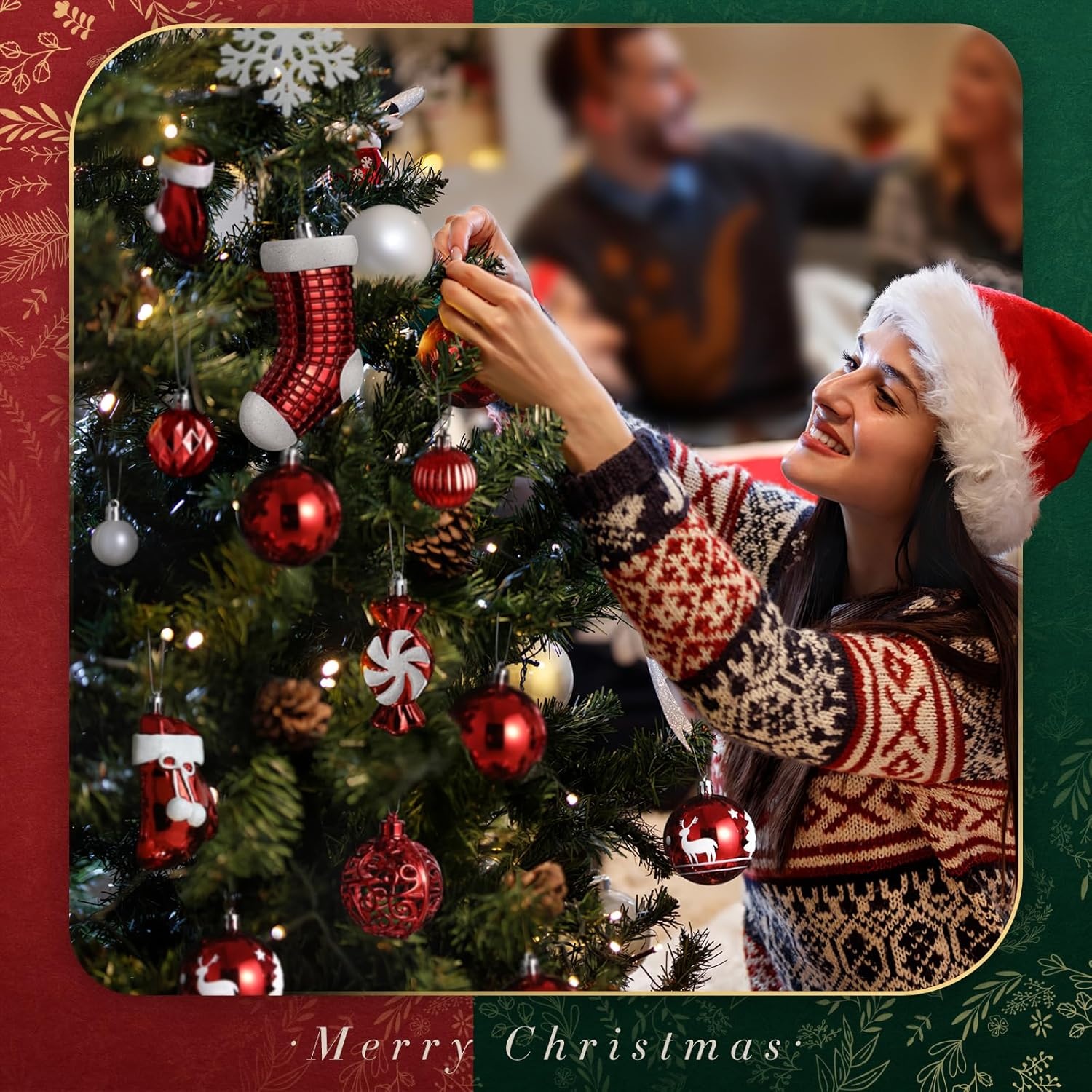 SOLEDI 128 Kerstballen Set Rood - Onbreekbaar & Diverse Afwerkingen (30% Korting)