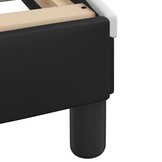 vidaXL Bedframe Kunstleer Zwart/Wit 140x200 cm - 41% Korting