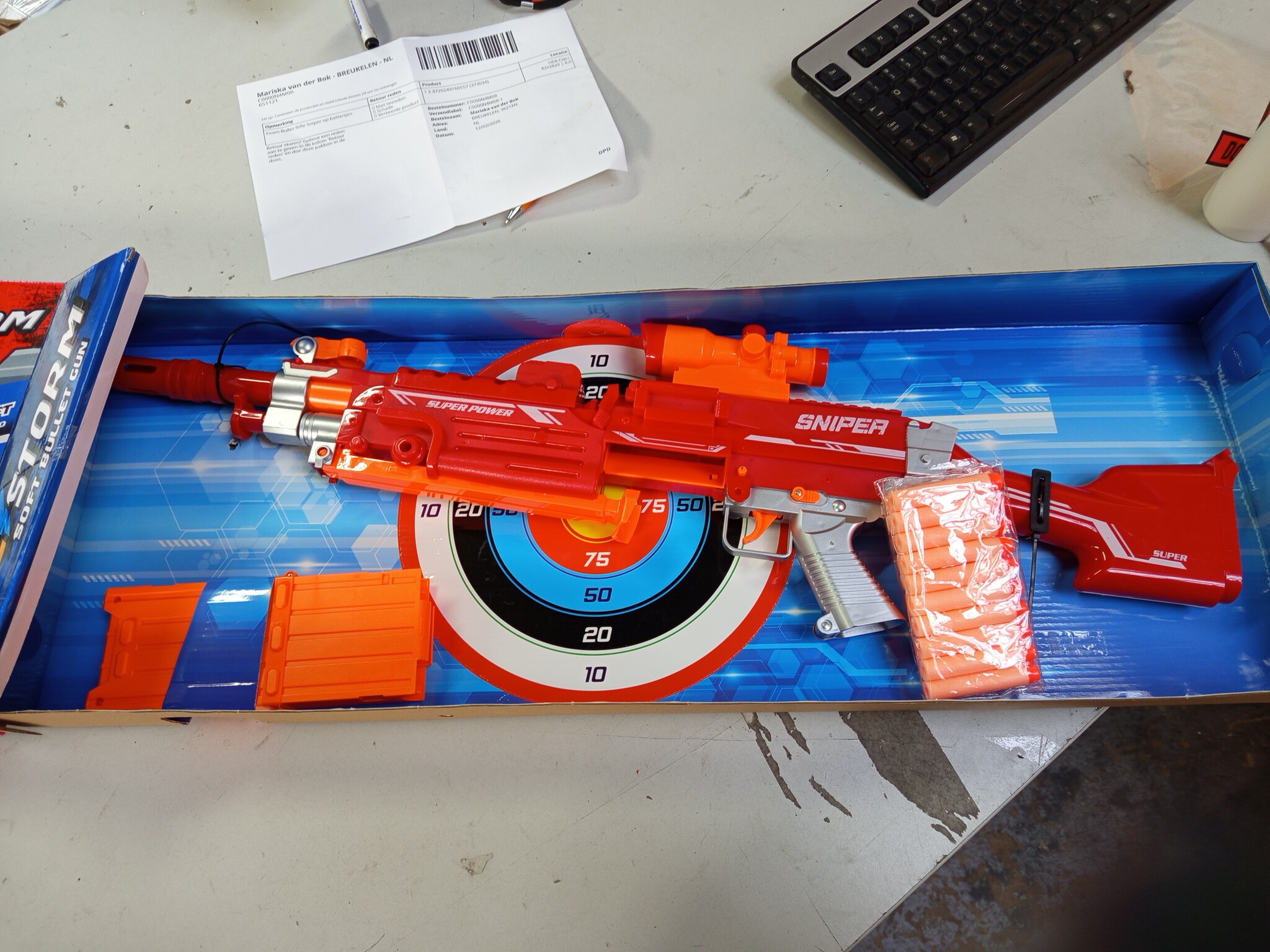 Foam Bullet Rifle Sniper op Batterijen - 55% Korting!