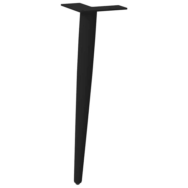 vidaXL Salontafelpoten Staal Zwart 30-31cm (4st) - Nu 59% Korting!