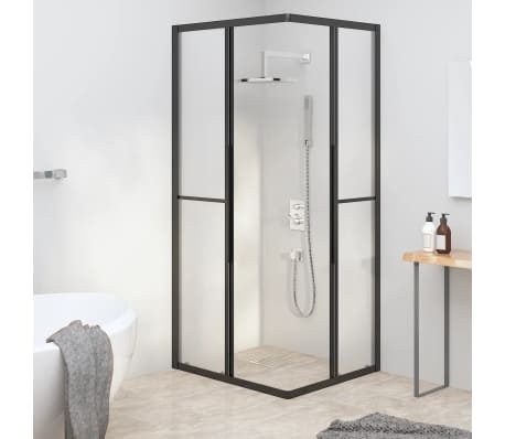 vidaXL Douchecabine Zwart 80x70x180 cm - 49% Korting!