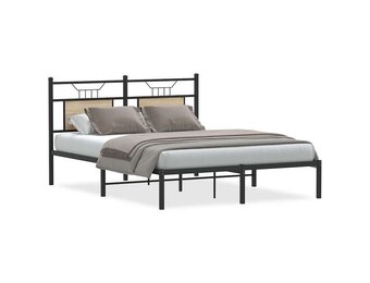 vidaXL Bedframe 150x200 cm - Hout Sonoma Eiken | 59% Korting