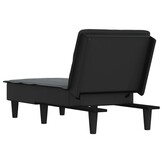 VidaXL Chaise Longue Stof Donkergrijs - 35% Korting