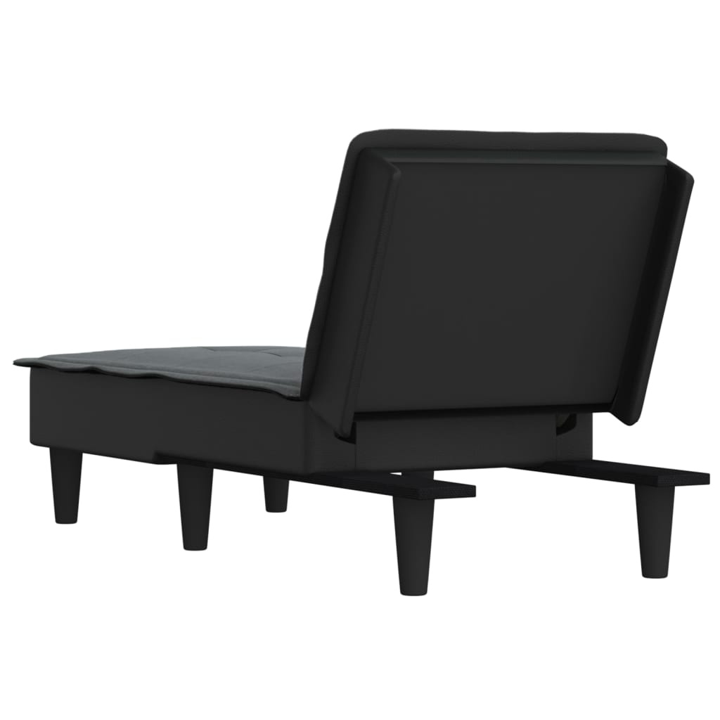 VidaXL Chaise Longue Stof Donkergrijs - 35% Korting