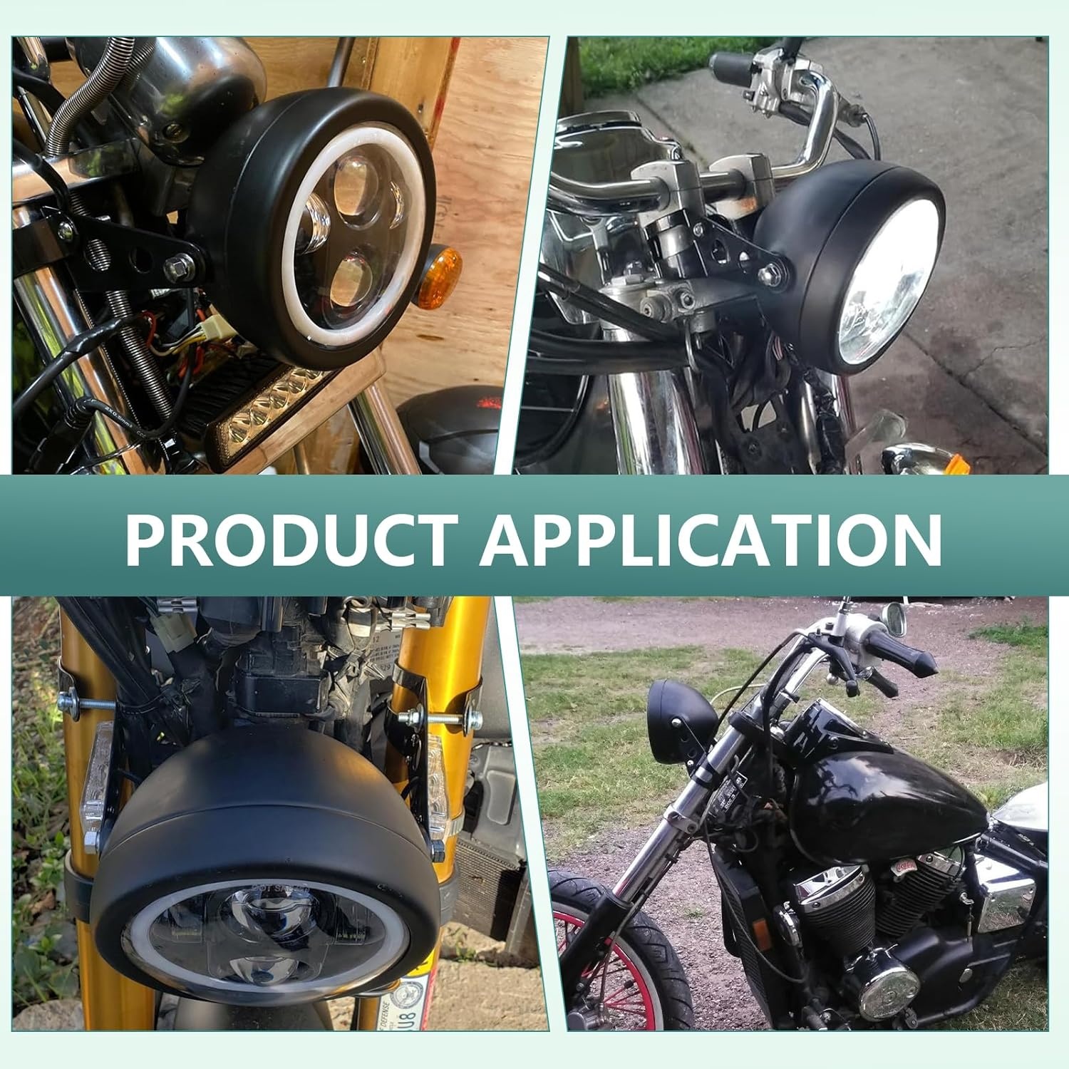 Chelhead Motor Koplamp Beugel Zwart 5.75" - 35% Korting!