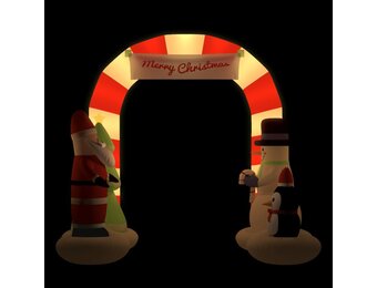 VidaXL Opblaasbare Kerstboog met LED's - 260cm - 60% Korting