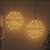 vidaXL Kerstbal met 192 LED - Warmwit (40 cm) - 42% Korting!