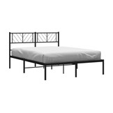 VidaXL Bedframe Metaal Zwart 120x200 cm - 64% Korting