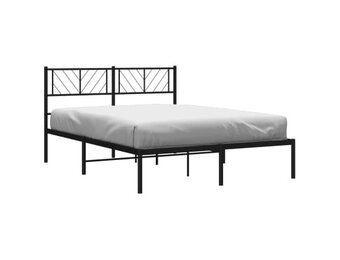 VidaXL Bedframe Metaal Zwart 120x200 cm - 64% Korting
