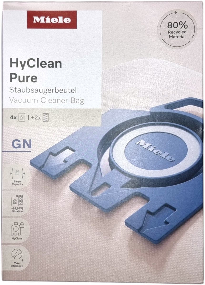 Miele HyClean Pure GN Stofzuigerzakken (4 stuks) - 57% korting!