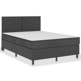 vidaXL Boxspringframe Grijs 140x200 cm - 60% Korting