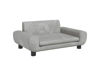 vidaXL Kinderbank Fluweel Lichtgrijs - 64% Korting!