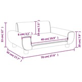 vidaXL Kinderbank Fluweel Lichtgrijs - 64% Korting!