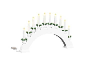 vidaXL Kerst Kaarsenboog (Wit, 47 cm) - 47% Korting!
