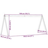 vidaXL Kinderbedhuisje Grenenhout Wit - 47% Korting!