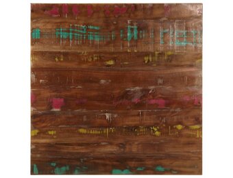 vidaXL Tafelblad Gerecycled Hout 80x80 cm - 62% Korting!