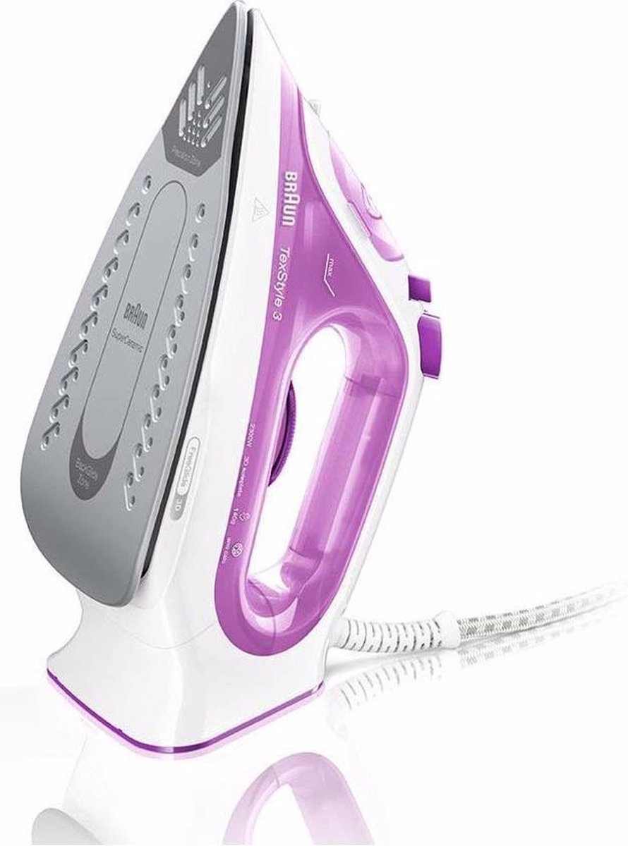 Braun TexStyle 3 SI3030PU Stoomstrijkijzer - 45% Korting - Paars