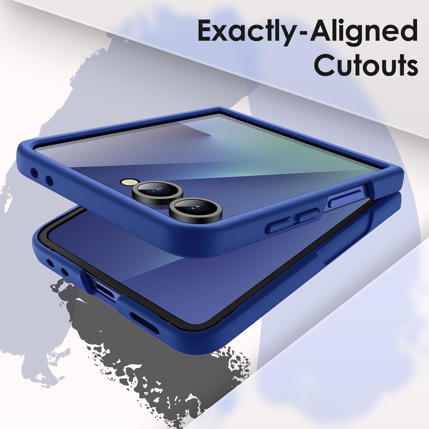 JETech Case Samsung Galaxy Z Flip 7 2025 met Ring (Blauw) - 30% Korting!