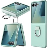 JETech Case Samsung Galaxy Z Flip 7 2025 met Ring (Blauw) - 30% Korting!