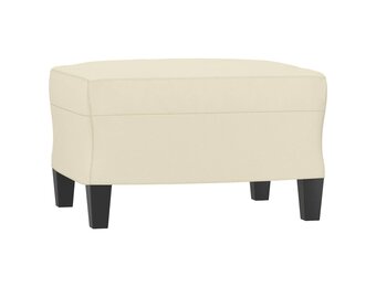 vidaXL Voetenbank Crème Kunstleer - 42% Korting