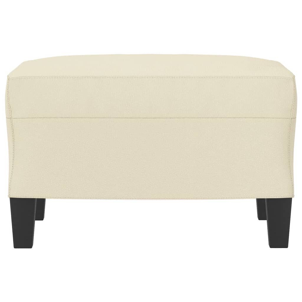 vidaXL Voetenbank Crème Kunstleer - 42% Korting