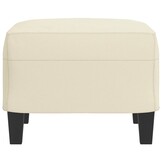 vidaXL Voetenbank Crème Kunstleer - 42% Korting