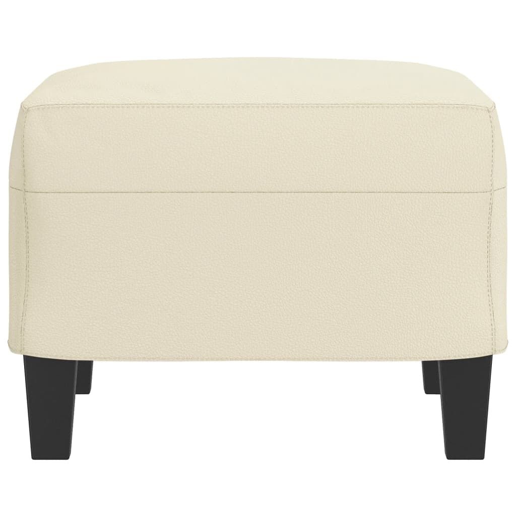 vidaXL Voetenbank Crème Kunstleer - 42% Korting