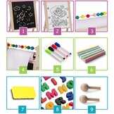Dubbel Schrijfbord met Tekenpapier & Accessoires - 35% Korting!