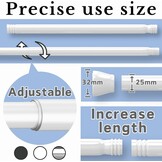 Verstelbare Douchegordijnstang - Geen Boren! 30% Korting