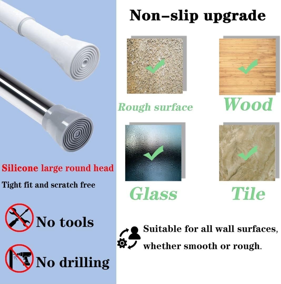 Verstelbare Douchegordijnstang - Geen Boren! 30% Korting