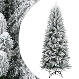 vidaXL Kunstkerstboom Sneeuw 180cm PVC/PE - 35% Korting