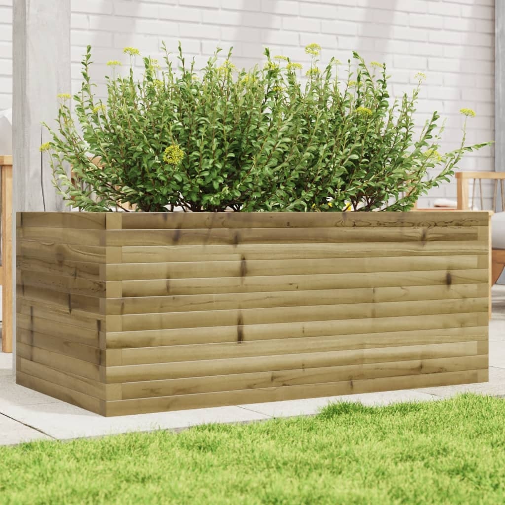vidaXL Plantenbak Grenenhout (110x60x45,5 cm) - 55% Korting!