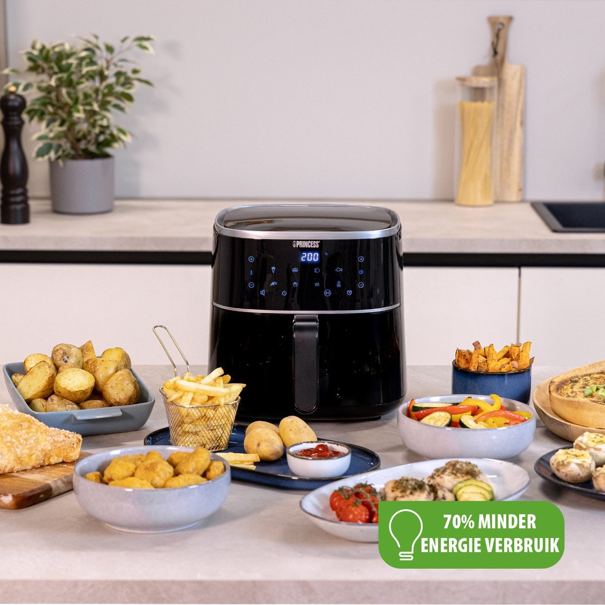 Princess Airfryer 4L Digitaal - 41% Korting - PFAS Vrij