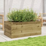 vidaXL Plantenbak Grenenhout (110x60x45,5 cm) - 55% Korting!