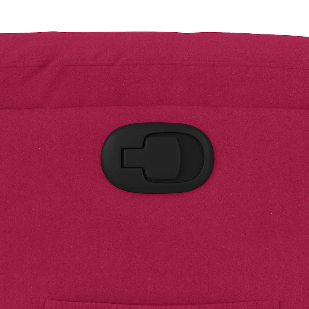 Fotel elektrycznie regulowany, winna czerwień