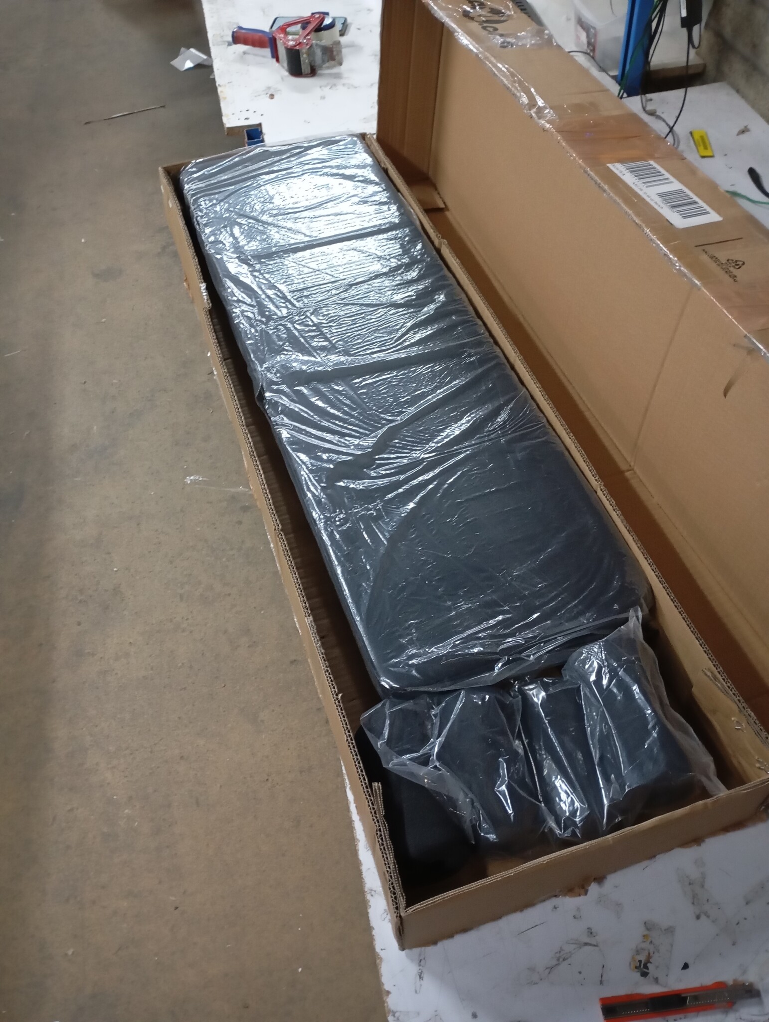 vidaXL Opkrolbank Zwart - 55% Korting