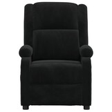 vidaXL Fauteuil Verstelbaar Fluweel Zwart - 55% Korting!