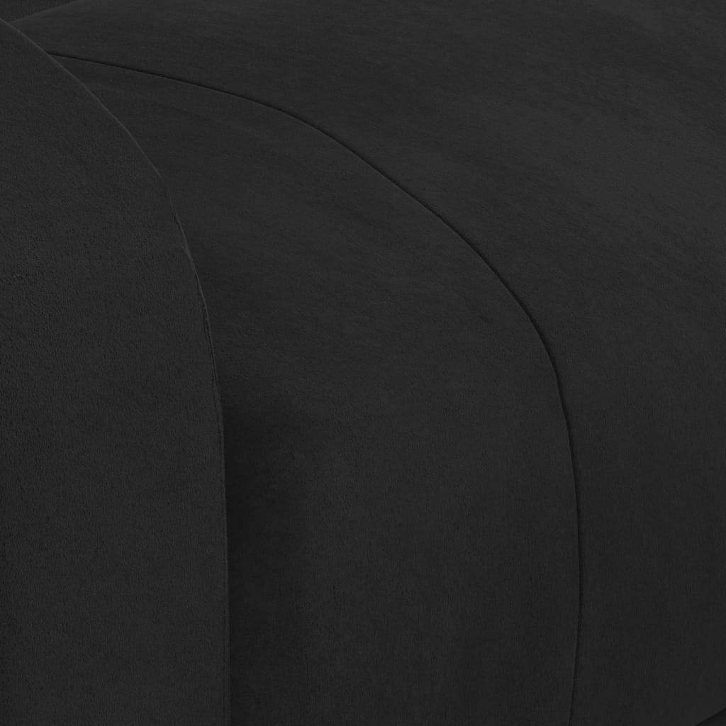 vidaXL Fauteuil Verstelbaar Fluweel Zwart - 55% Korting!