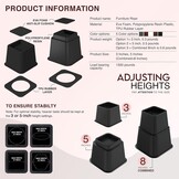 Utopia Bedding Meubelverhogers (8-delig) - 35% korting!