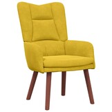 VidaXL Ontspanningsstoel Geel - 35% Korting! Moderne Fluwelen Fauteuil