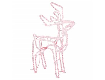 vidaXL Kerstfiguur Rendier Warmwit - 35% Korting!