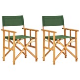 Regisseursstoelen 2 st. Massief Acaciahout | Nu 60% Korting