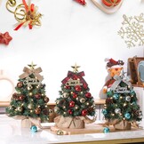 Mini Kerstboom met Verlichting - 40cm Bruin/Goud | 35% Korting!