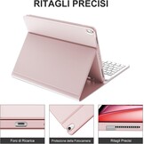 JADEMALL iPad Air 11" Toetsenbord Hoes - Italiaans QWERTY - Pink - 30% Korting
